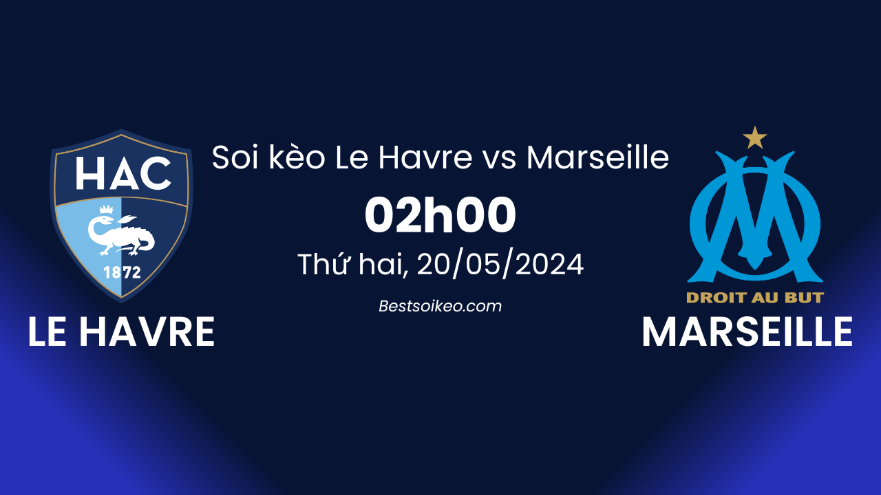 Soi kèo bóng đá Le Havre vs Marseille - 02h00 ngày 20/05/2024